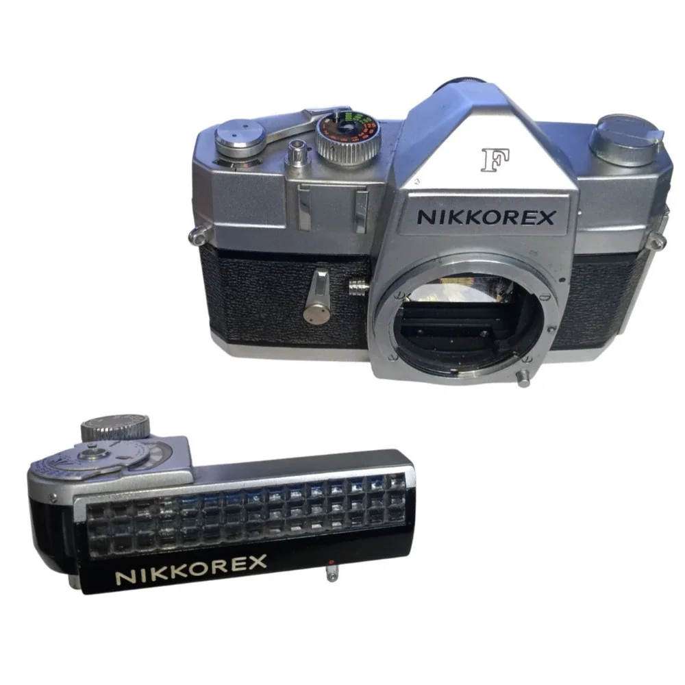 Nikon Nikkorex F Camera Mod.1 Selenium Camera Body, with Leather‎ Cover